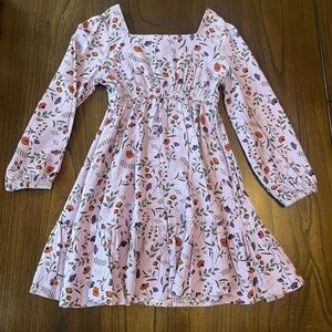 Floral Purple Kids Dress